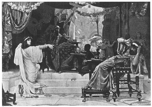 Esther Denouncing Haman  Painted by Ernest Normand