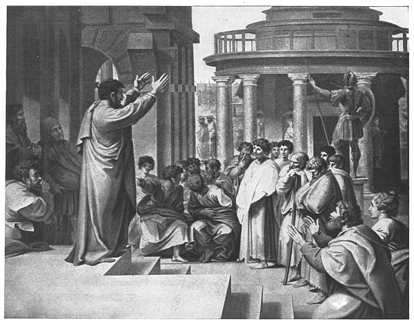 St. Paul Preaching at Athens  Painted by Raphael