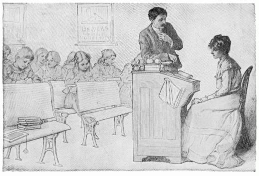 _"While the children drew, Mr. Bryan would lean on Miss Jenny's desk, rearrange his white necktie, and talk to Miss Jenny."