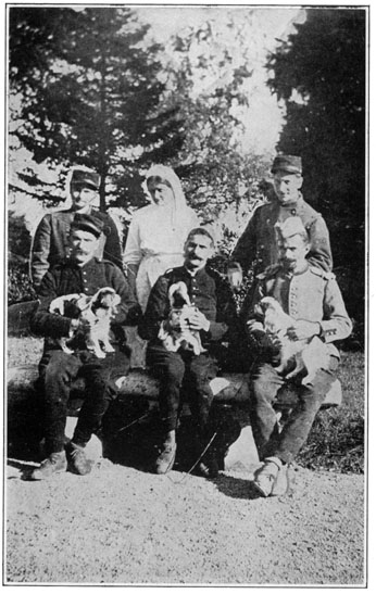 THREE CHASSEURS D' ALPINE Called by the Germans "Blue Devils."