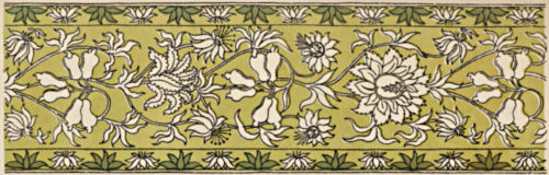 Detailed floral border design