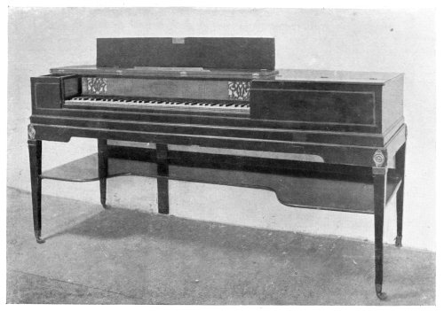 FIG. 89. OLD SPINET.  (In the collection of Mr. Phillips, of Hitchin.)