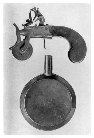 FIG. 92.—A POWDER TESTER. FIG. 93.—A PRIMING FLASK. (In the Municipal Museum, Hull.)