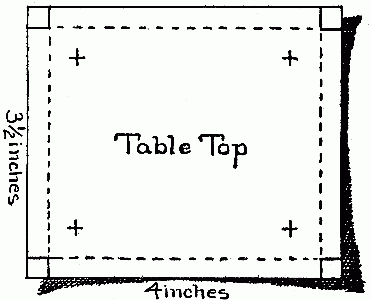 Fig. 21—A narrow border all around the table top.