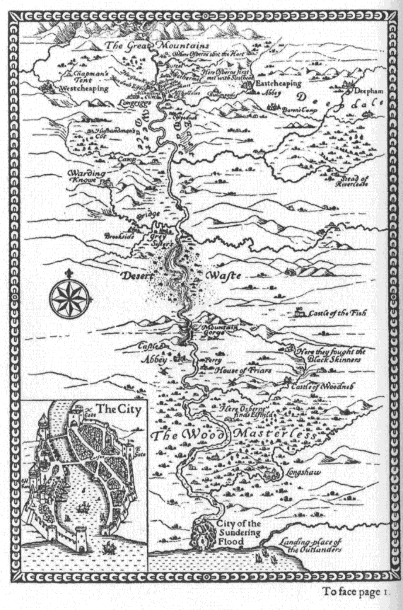 Illustration: Map of the country of the Sundering Flood