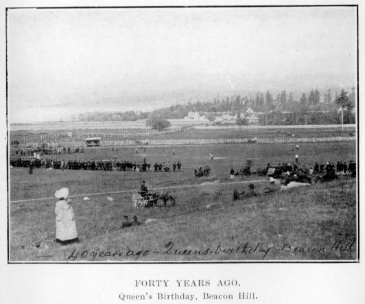 [Illustration: Queen‘s birthday, Beacon Hill.]