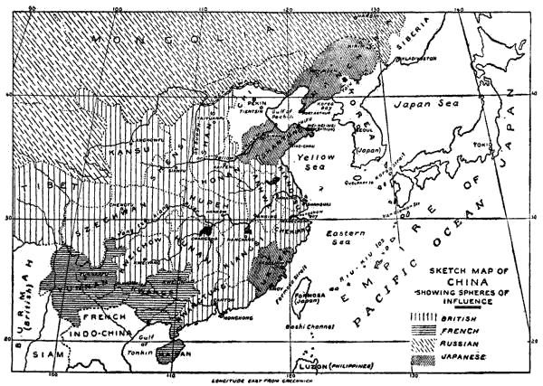 Sketch map of China