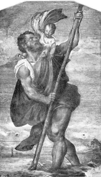 Fig. 45. St. Christopher. Titian. Doges' Palace, Venice