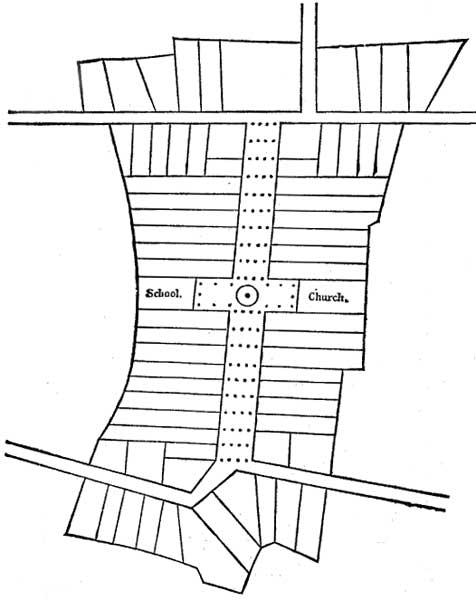 FIG. 16.—PROPOSED ARRANGEMENT OF THE RHODE ISLAND FARM VILLAGE.