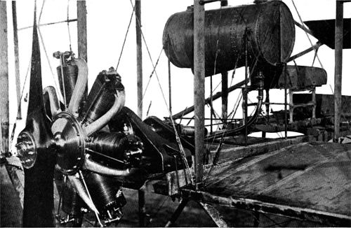 POWER-PLANT OF A SCHOOL BIPLANE.