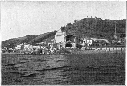 Het dorp Grotta even ten noorden van Messina.