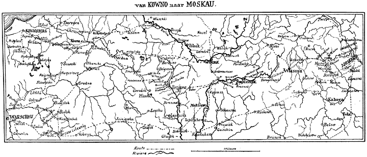 van Kowno naar Moskou.