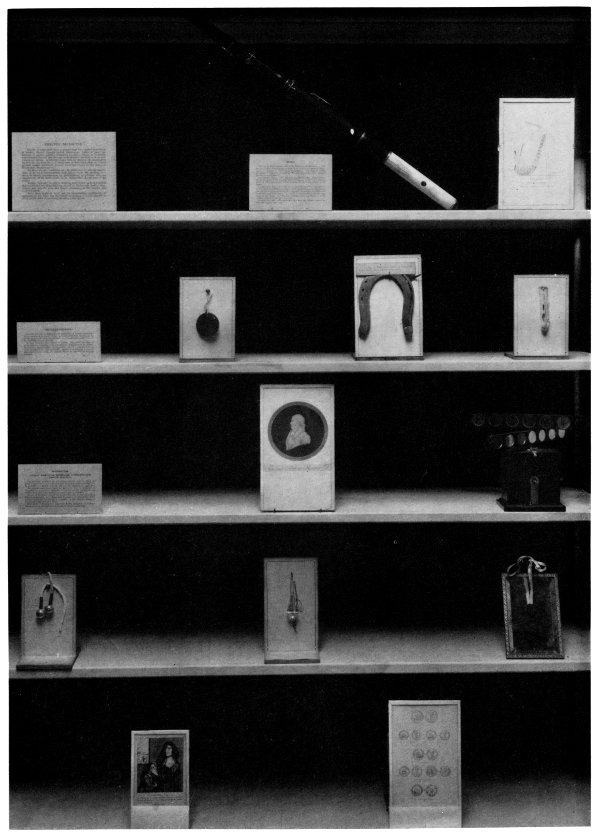 Figure 9.—Exhibit on methods of treatment of diseases through mental impressions and psychic conditions