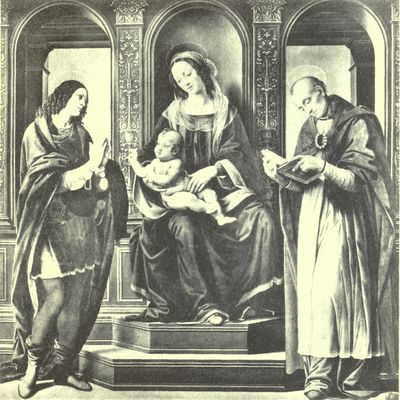 Madonna and Child with Saints.