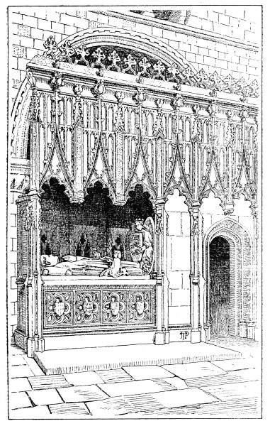 Fig. 5—Screen of Roger de Walden's Chantry, and Rahere's Monument.