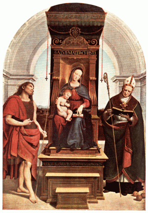 PLATE VII.—RAPHAEL  THE ANSIDEI MADONNA  National Gallery, London