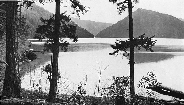 LAKE CRESCENT, A POPULAR LAKE RESORT NEAR PORT ANGELES.