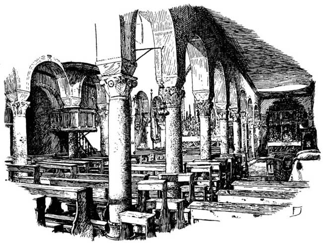 INTERIOR OF THE BASILICA, SAN LORENZO IN PASENATICO 