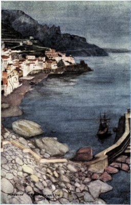 Illustration: EVENING AT AMALFI