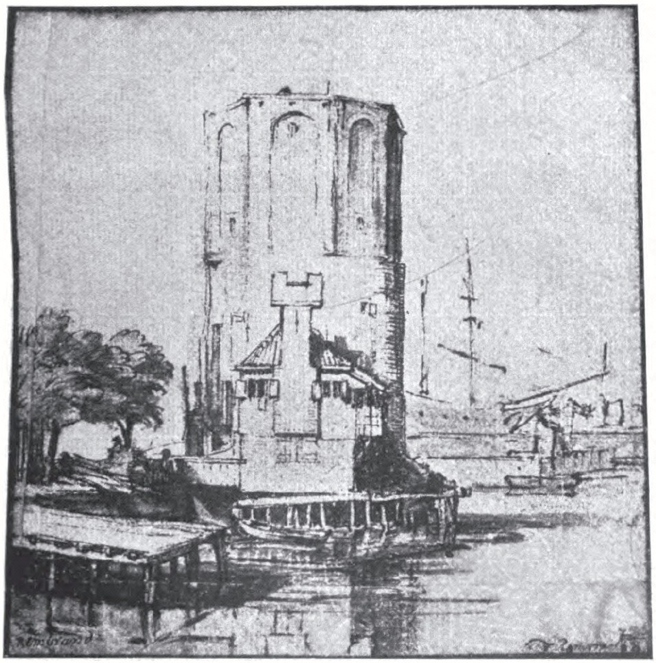 Plate 9. The Tower Called “Montelraanstoren” In Amsterdam