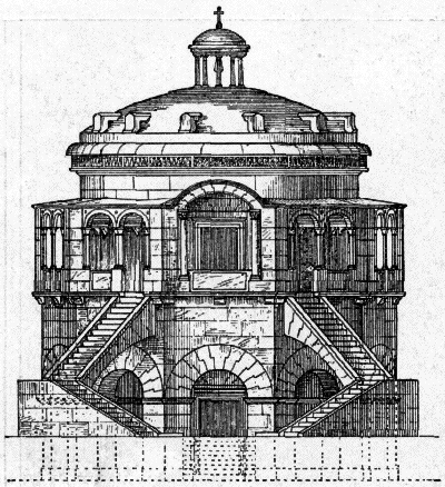 Bild 3. Das Grab des Theoderich, Rekonstruktion von Essenwein.