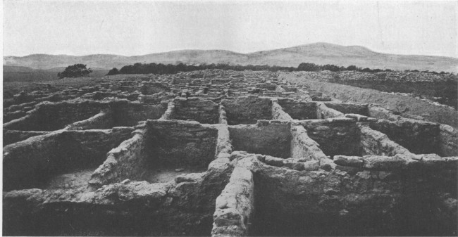 Ruins of South House, one of the great communal dwellings of Frijoles Cañon, after excavation