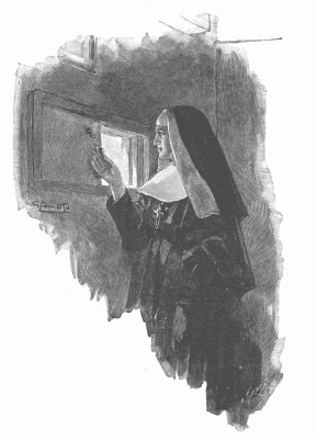 SAINT-LAZARE: SECTION DE FEMMES DE MAUVAISE VIE, UNDER SURVEILLANCE OF A SISTER. After a drawing by G. Amato.