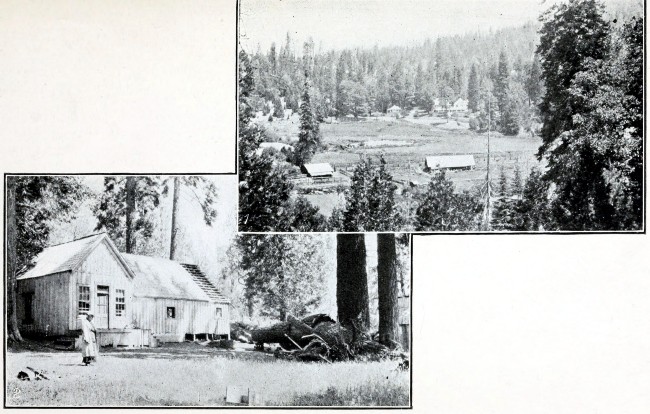 1. Summit of Pass between Raymond and Wawona, entering Yosemite Valley. 2. Miami Lodge, on way to Yosemite.