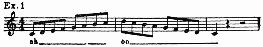 musical notation: Ex. 1