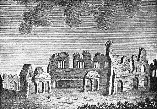 View taken by Buck in 1730 RUINS OF GRACE-DIEU