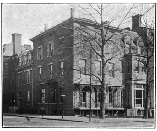 Madison House, Washington, D. C., West View.  Photographed by Samuel M. Brosius.