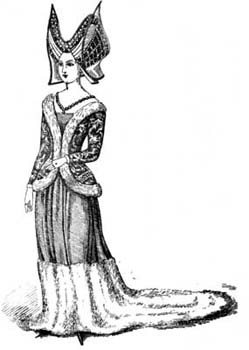 WIDOW'S DRESS OF QUEEN KATHERINE DE VALOIS, IN THE YEAR 1422