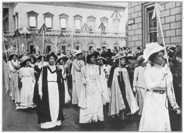 OVER 1,000 WOMEN HAD BEEN IN PRISON—BROAD ARROWS IN THE 1910 PARADE