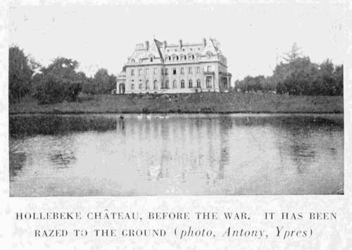 HOLLEBEKE CHÂTEAU, BEFORE THE WAR. IT HAS BEEN RAZED TO THE GROUND (photo, Antony, Ypres)