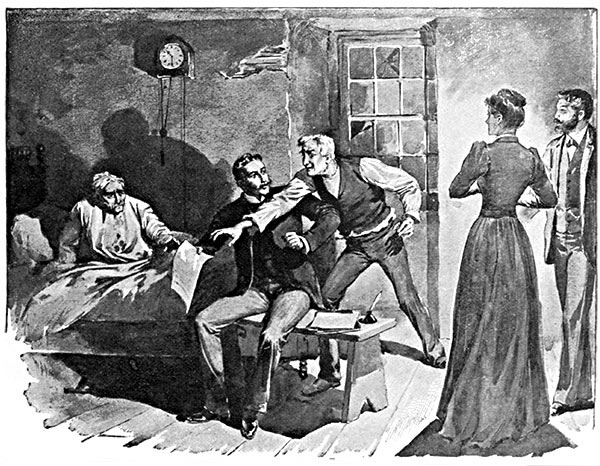 "‘Let me have it!’ cried Huckins. ‘I have lived in this hole for fifteen years, till I have almost rotted away like the place itself!’"