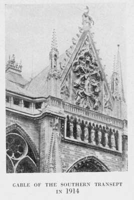 GABLE OF THE SOUTHERN TRANSEPT IN 1914