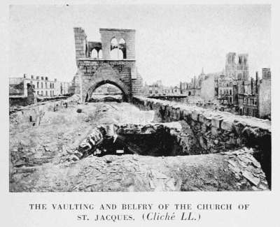 THE VAULTING AND BELFRY OF THE CHURCH OF ST. JACQUES. (Cliché LL.)