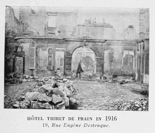 HÔTEL THIRET DE PRAIN IN 1916 19 Rue Eugène Desteuque.