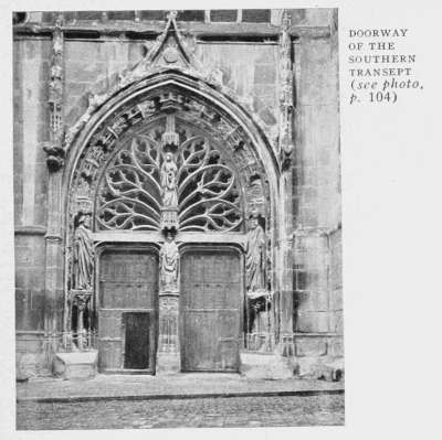 DOORWAY OF THE SOUTHERN TRANSEPT (see photo, p. 104)