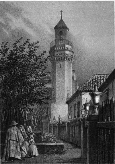 Dib.º del nat.l y lit.ª por F. J. Parcerisa  Lit. Donen, Madrid. TORRE DE S.n NICOLAS. (Córdoba.)