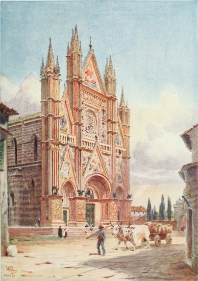 THE FAÇADE OF THE CATHEDRAL, ORVIETO