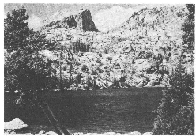 Hallet Peak, Tyndall Glacier, And Flattop Mountain, Across Bear Lake