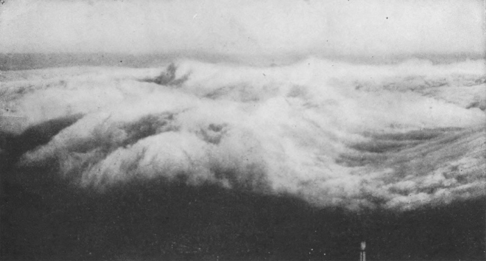 How the Wind Ruffles the Top of a Fog Bank