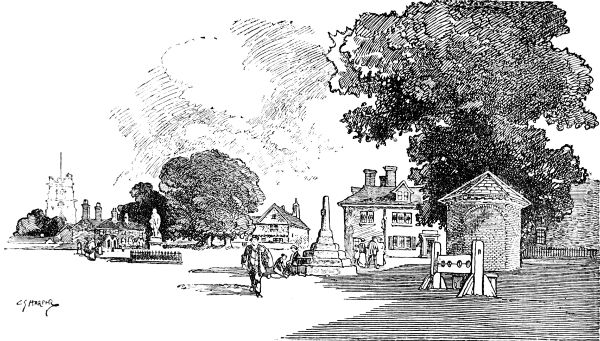 DUNCHURCH. BY C. G. HARPER.  FROM 'THE HOLYHEAD ROAD.'  BY HIS PERMISSION.