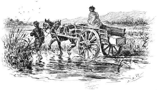"THE CART WAS GOING SLOWLY ACROSS THE FIELDS, FOR THE ROAD WAS OVERFLOWED."