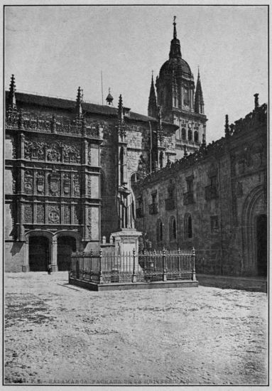 Façade of the University Library, Salamanca