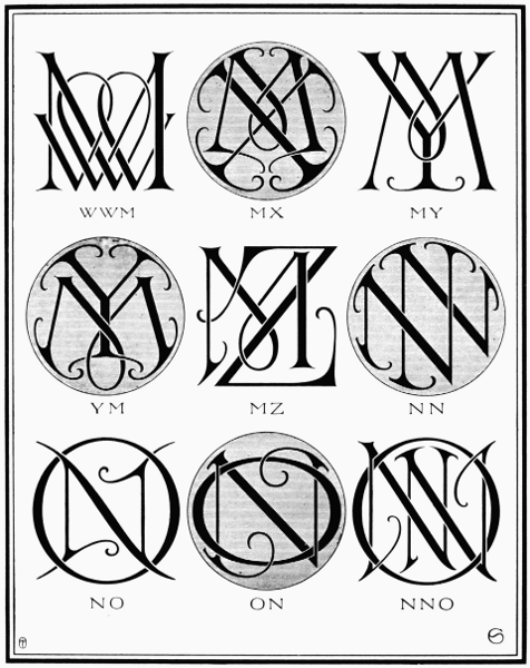 PLATE XCI—MW, MX, MY, MZ, NN, NO