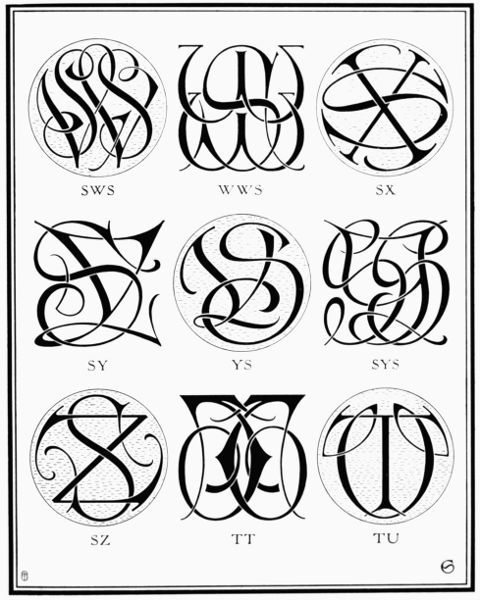 PLATE CVIII—SW, SX, SY, SZ, TT, TU