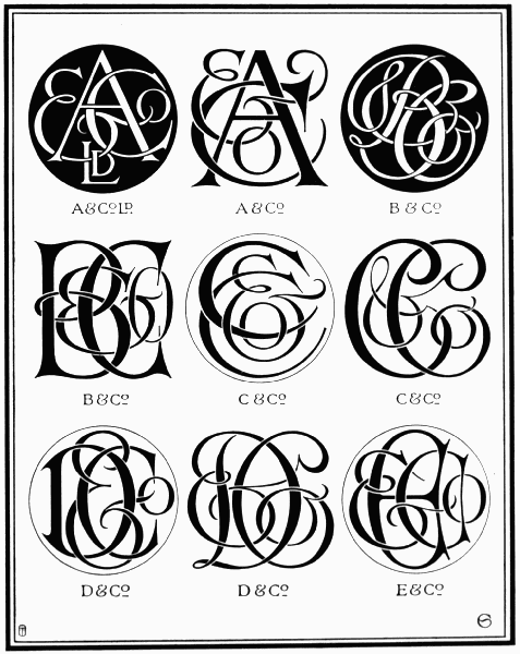 PLATE CXXII—COMPANY CIPHERS