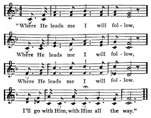 Music: Where He Leads me I will Follow